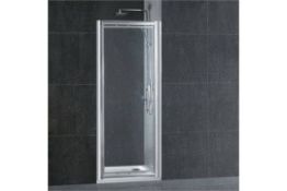 1 x Vogue AQUA LATUS 700mm Infold Door Shower Enclosure - Includes Infold Shower Door and Side Panel