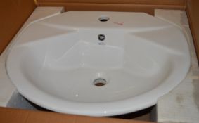 1 x Vogue Bathrooms FORMA Single Tap Hole VANITY SINK BASIN -  550 x 480mm - Product Code VCB403 -