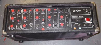 1 x "CUSTOM SOUND" CS700A Mixer AMP / PAPD022 - In Good, Working Order - CL079 - Location: Leeds