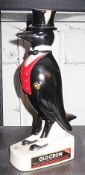 1 x Old Crow Figural Porcelain Decanter - American Limited Edition Fantastic Bourbon Decanter (