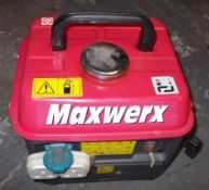 1 x Maxwerx Petrol Generator - Model: MWGG780 - Great For Camping / Caravan - Pre-owned, In Good