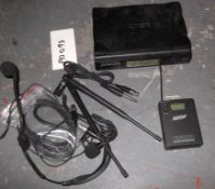 1 x Wireless Head Mic System -  Pre-owned, One Previous Professional Owner - Transmitter Receiver,