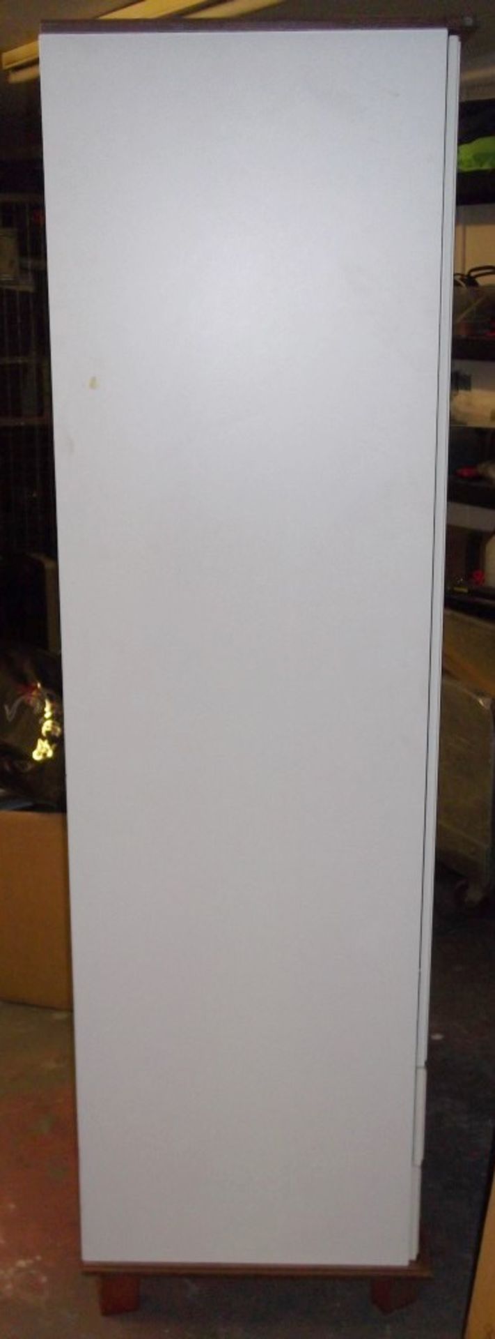 1 x Large Cream Wardrobe - 2 Door,/ 2 Drawer - Pre-Built - Pre-owned, In Good Condition - H181 x W81 - Image 6 of 7
