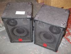 1 x Pair Of Professional Speakers By CG Audio - Good Working Condition - 80nms, 200w RMS MAX -