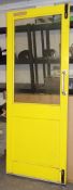1 x Workshop Door - Pre-owned, Good Condition - 75.5cm x 194cm - Features Bolts Top & Bottom,