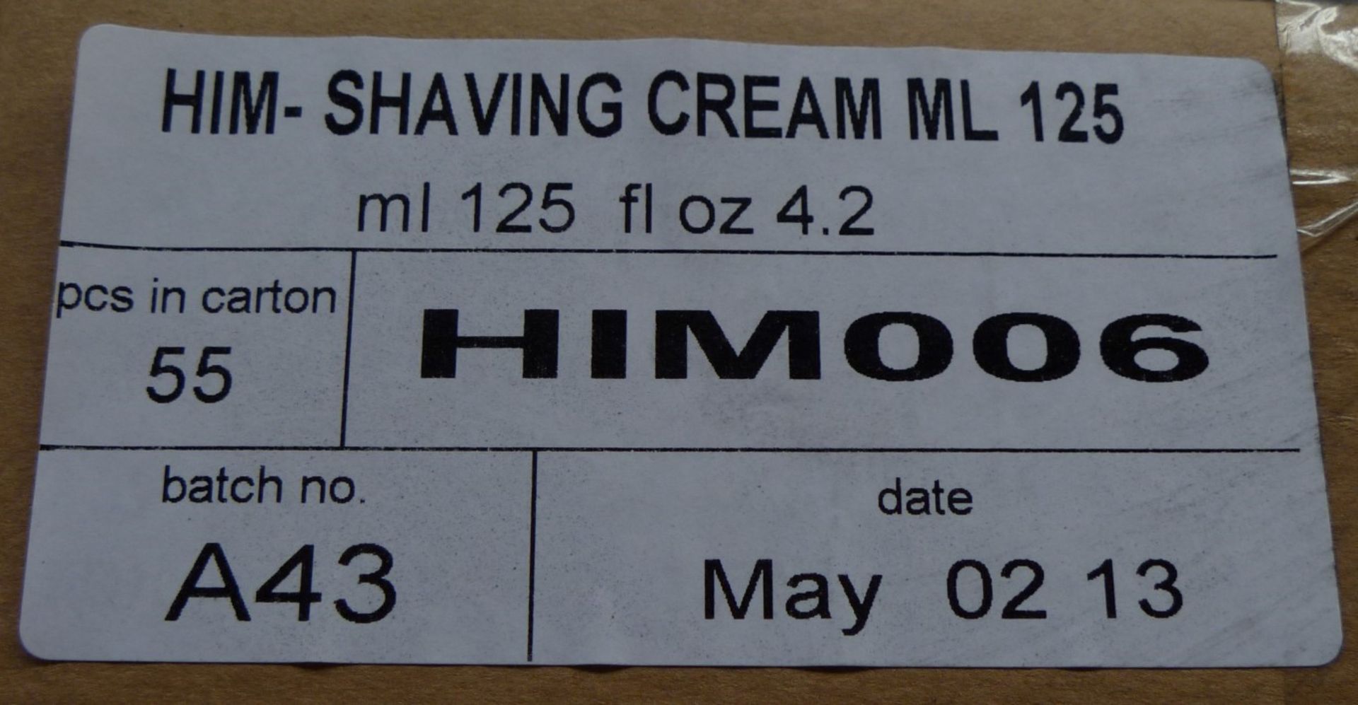 20 x HIM Intelligent Grooming Solutions - 125ml SHAVING CREAM - Brand New Stock - Alcohol Free, - Image 2 of 5