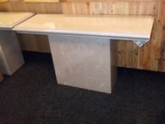 1 x ACTONA Marble Hall Console and Marble Base - Ex Display Stock – Dimensions: W135 x D45 x