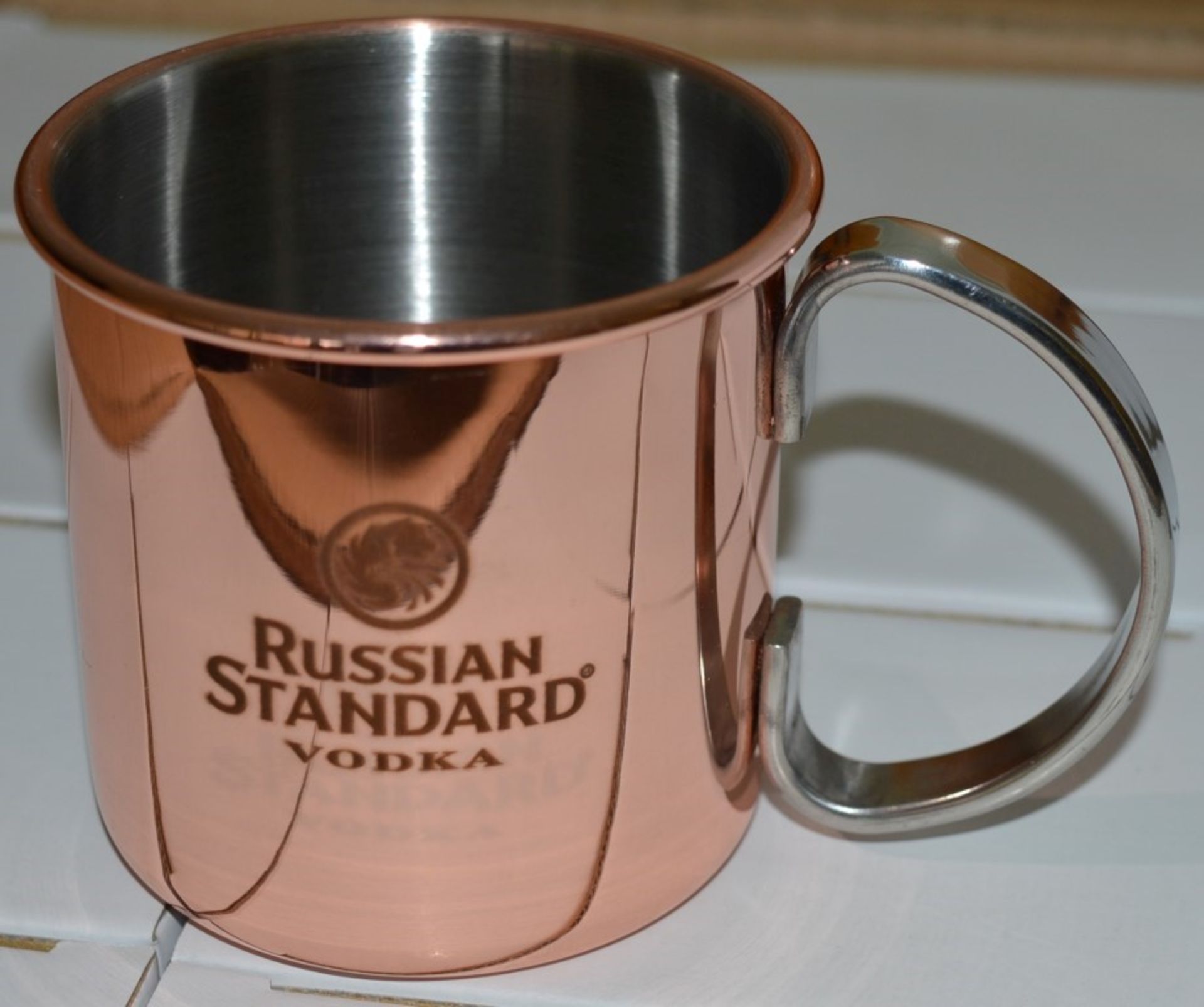 48 x Russian Standard Vodka Copper Mugs - Officially Used to Server Moscow Mule - Copper on the