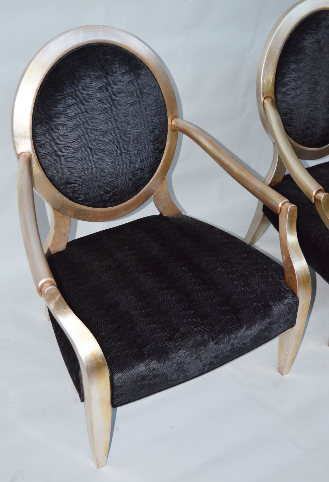 2 x Duresta Nero Chairs - individual Fabric - CL08 - Location Altrincham, WA14 - Image 2 of 7