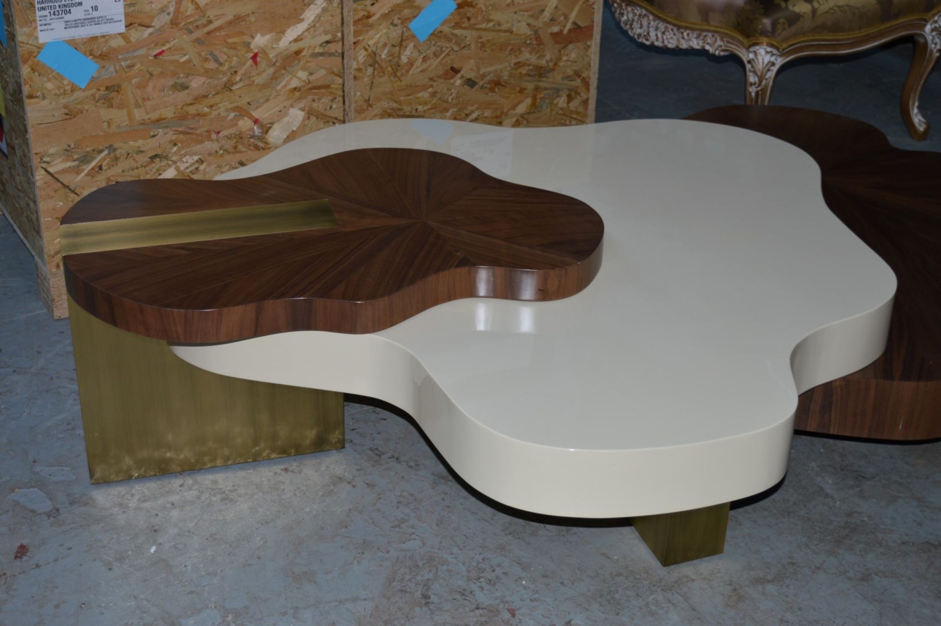 1 x Ginger & Jagger Nenhuphar Coffee Table - Urbanmint Design - Eye Catching Design - Walnut and - Image 6 of 15