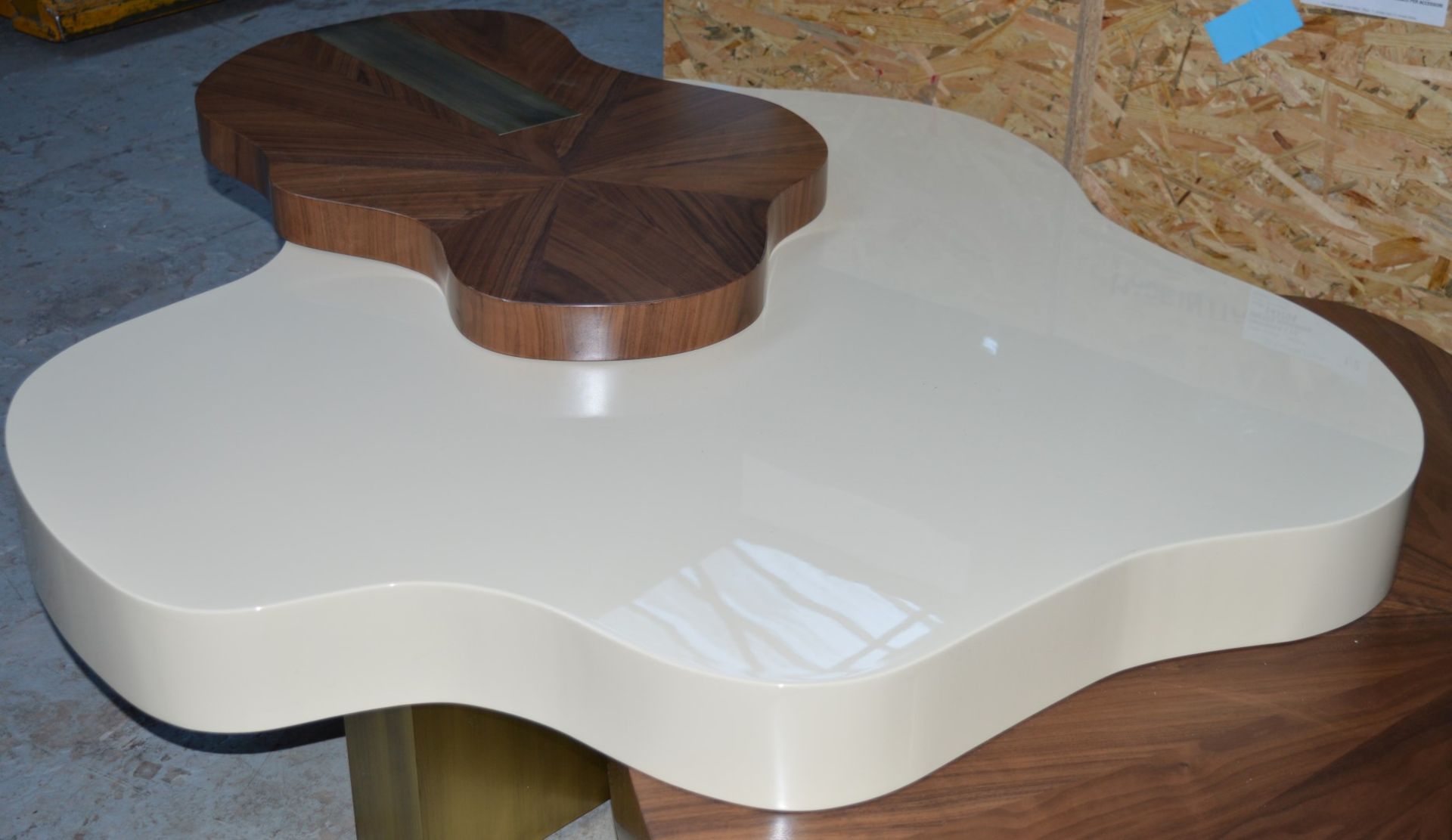 1 x Ginger & Jagger Nenhuphar Coffee Table - Urbanmint Design - Eye Catching Design - Walnut and - Image 9 of 15