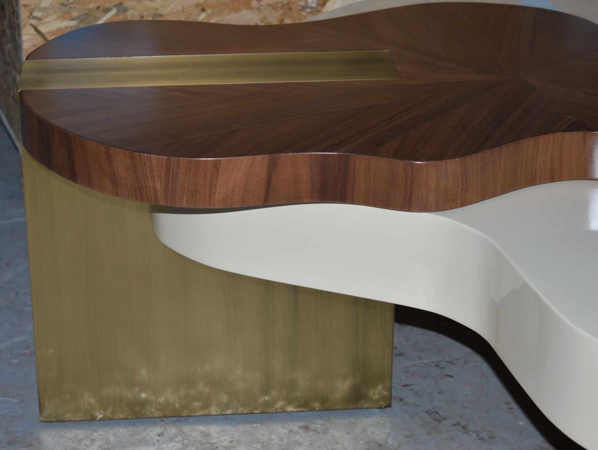 1 x Ginger & Jagger Nenhuphar Coffee Table - Urbanmint Design - Eye Catching Design - Walnut and - Image 4 of 15