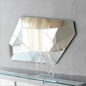 1 x Cattelan Diamond Cut Wall Mirror by Paolo Cattelan100x160cm  - Ref: 2805046 - CL087 **Item Has