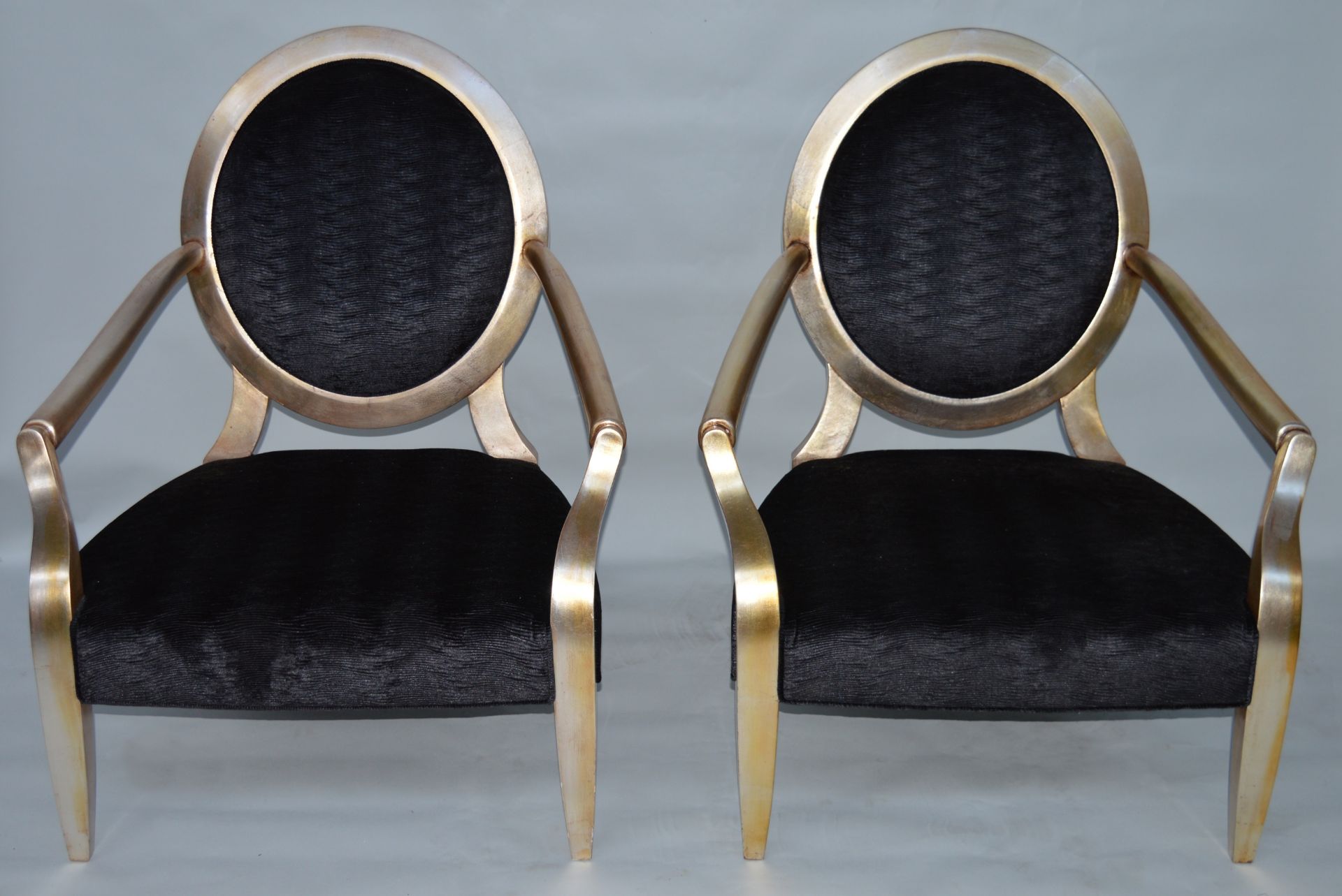 2 x Duresta Nero Chairs - individual Fabric - CL08 - Location Altrincham, WA14