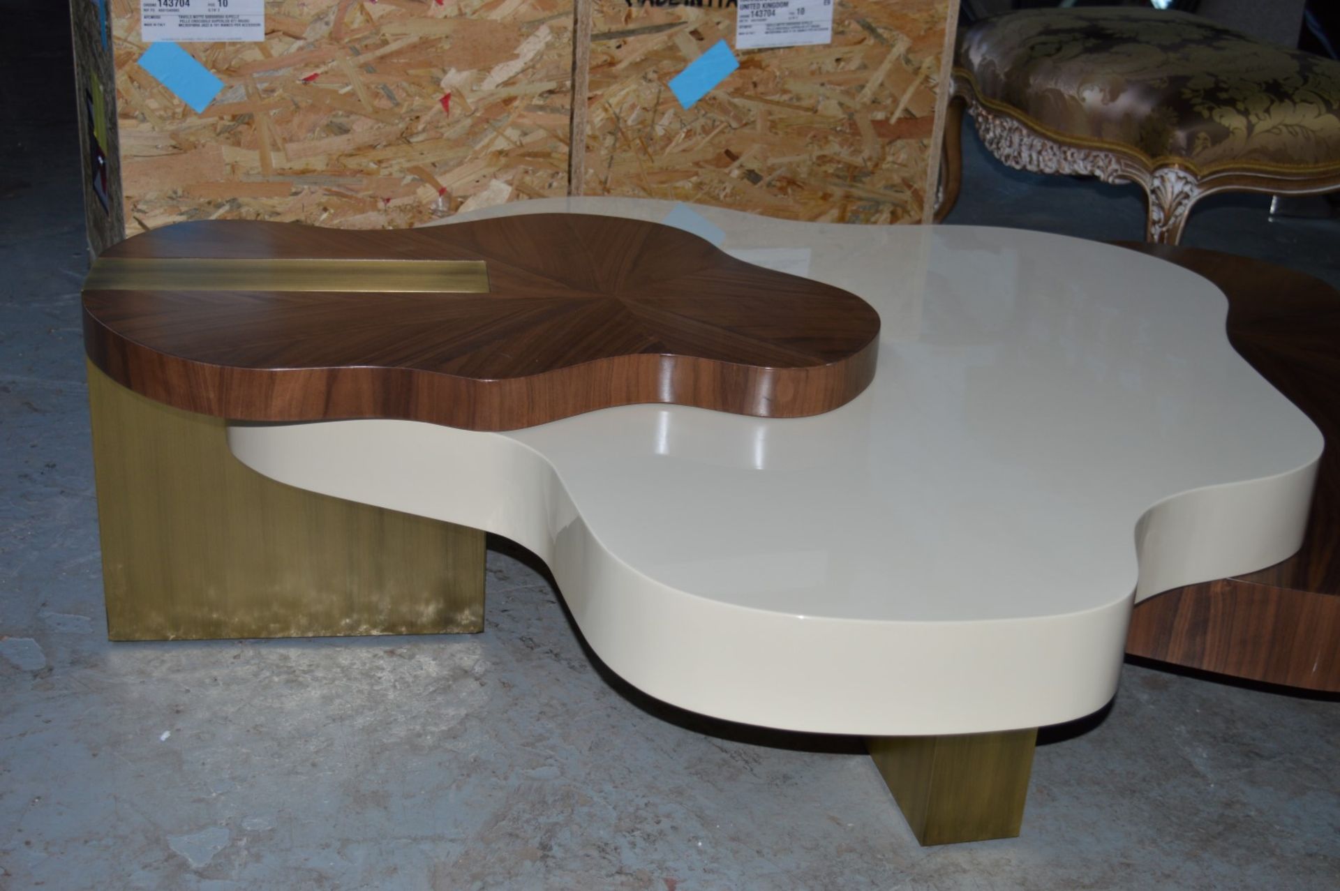 1 x Ginger & Jagger Nenhuphar Coffee Table - Urbanmint Design - Eye Catching Design - Walnut and - Image 3 of 15