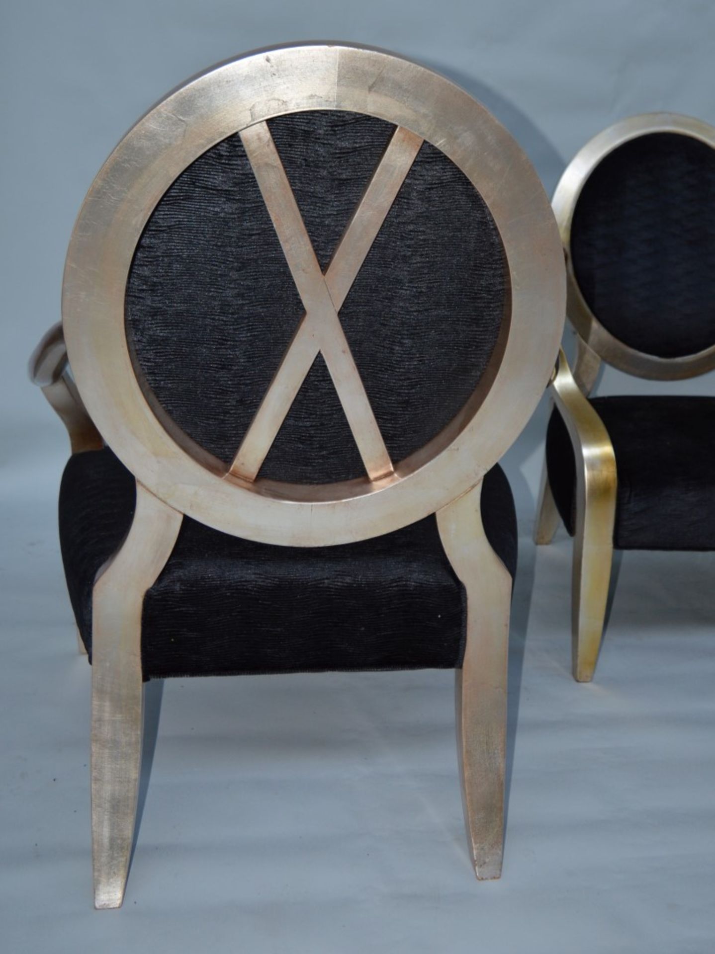 2 x Duresta Nero Chairs - individual Fabric - CL08 - Location Altrincham, WA14 - Image 7 of 7