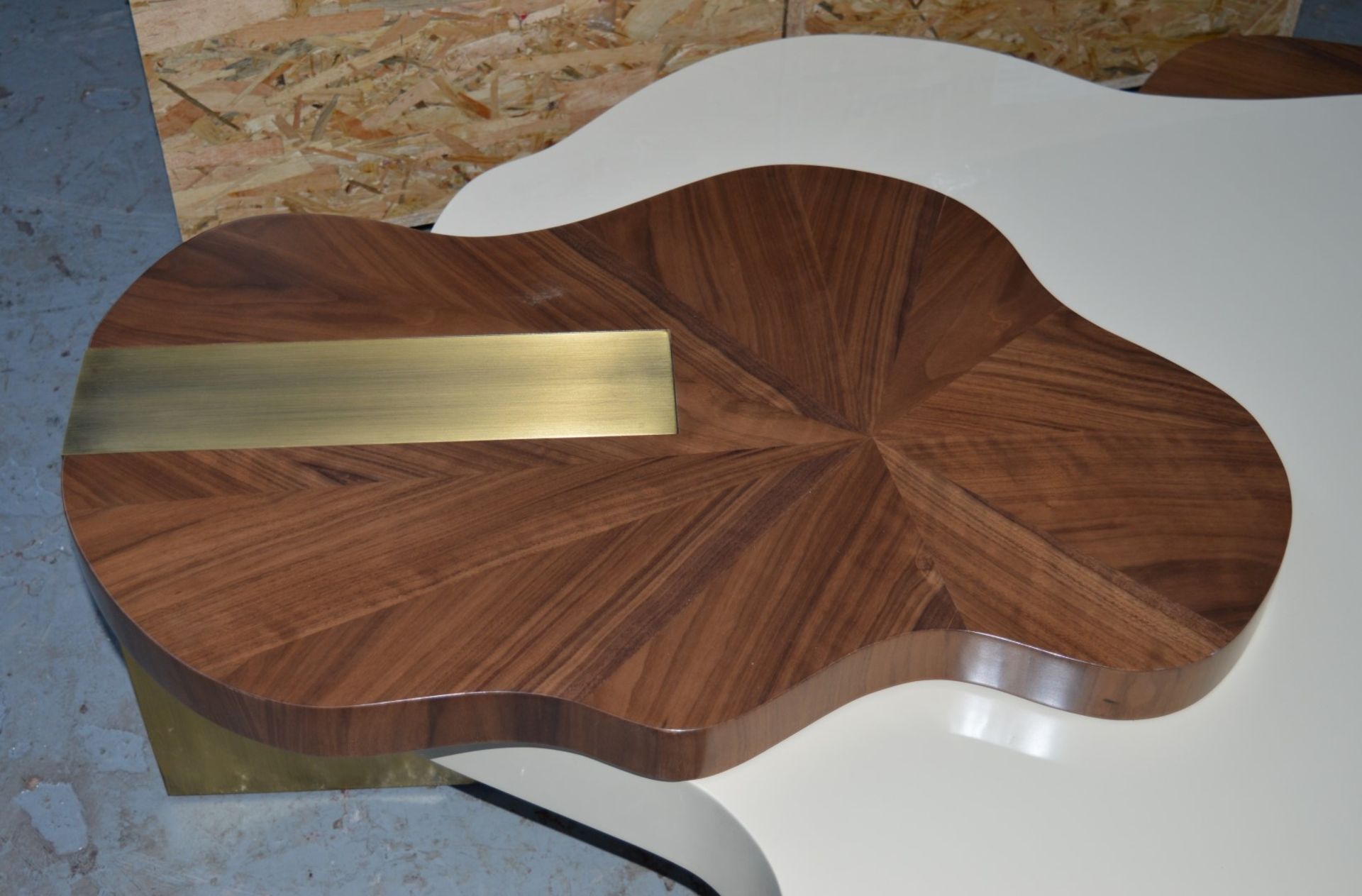 1 x Ginger & Jagger Nenhuphar Coffee Table - Urbanmint Design - Eye Catching Design - Walnut and - Image 8 of 15