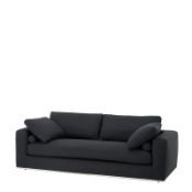 1 x Eichholtz "Atlanta" Black Sofa - CL087 -Location Altrincham, WA14