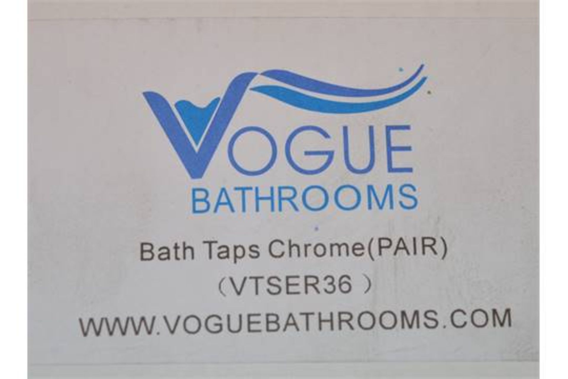 1 x Vogue Series 3 Sink Bath Taps in Chrome (Pair) - Modern Bath Mixer Tap in Bright Chrome - High - Image 3 of 3