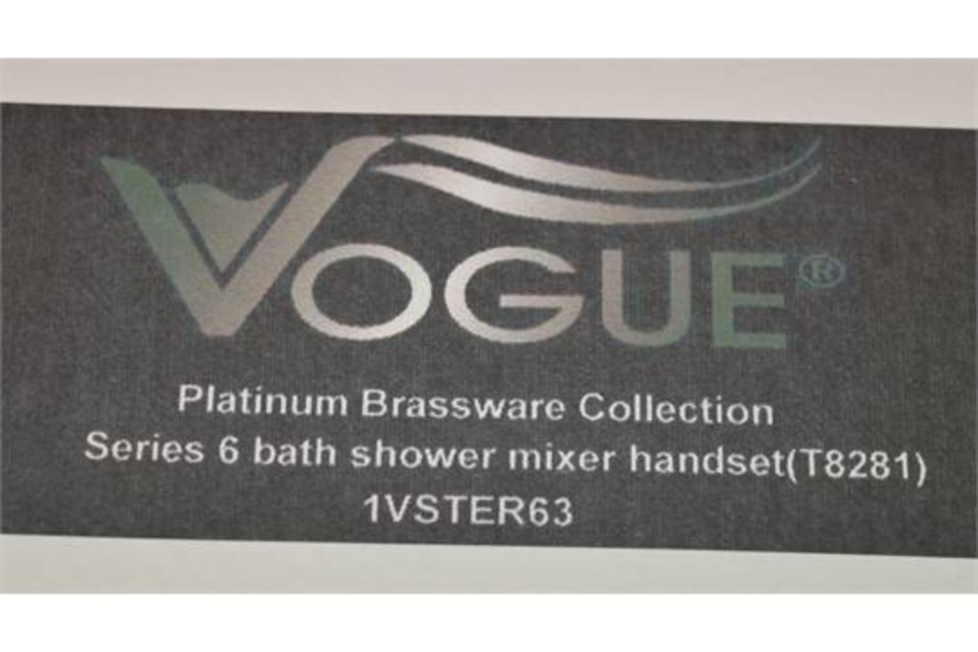 1 x Series 6 Bath Shower Mixer Tap With Crosshead Taps and Shower Handset - Vogue Bathrooms Platinum - Image 4 of 4