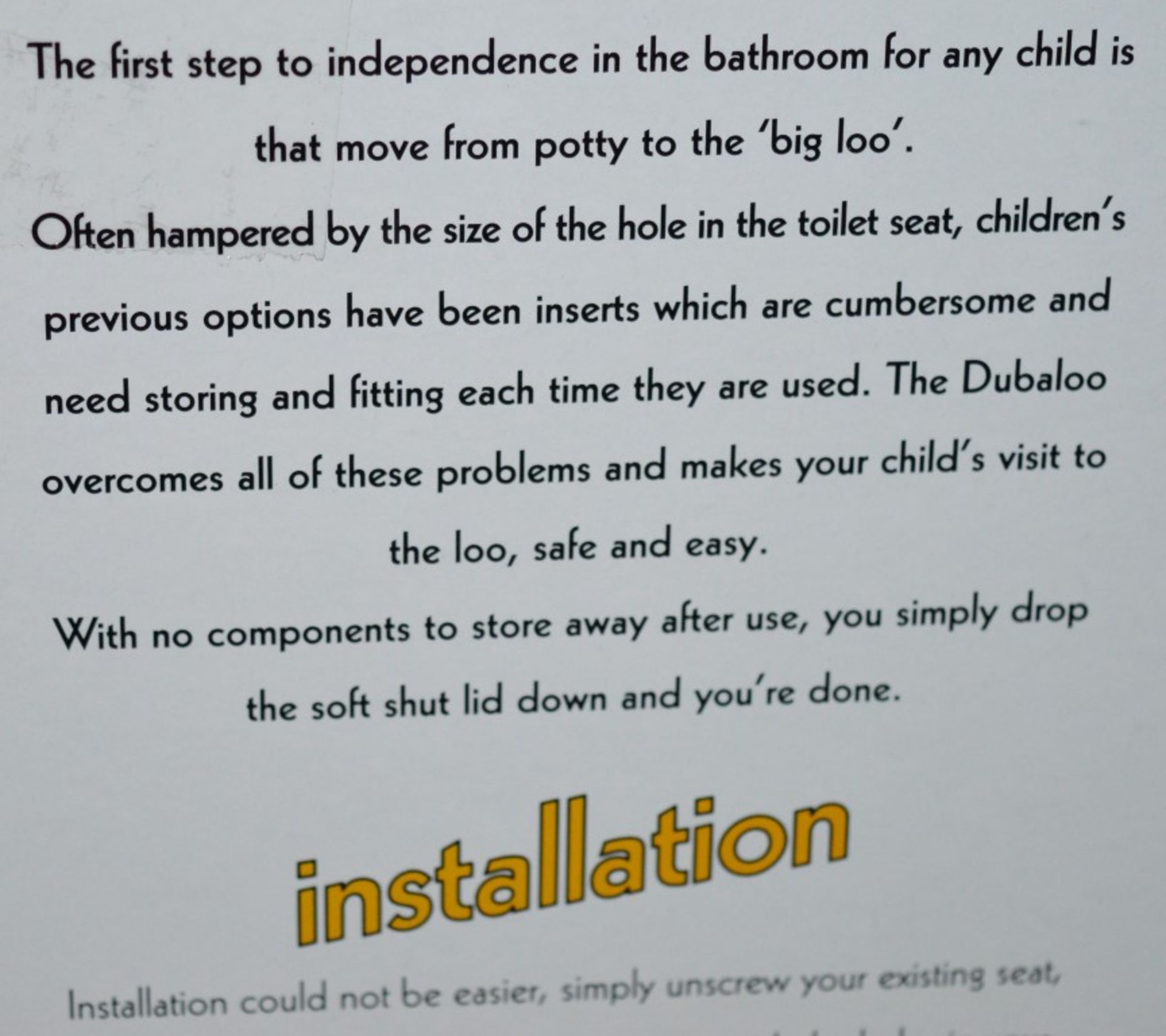 1 x Dubaloo 2 in 1 Family Training Toilet Seat - One Seat For All The Family - Full Size Toilet Seat - Image 7 of 7