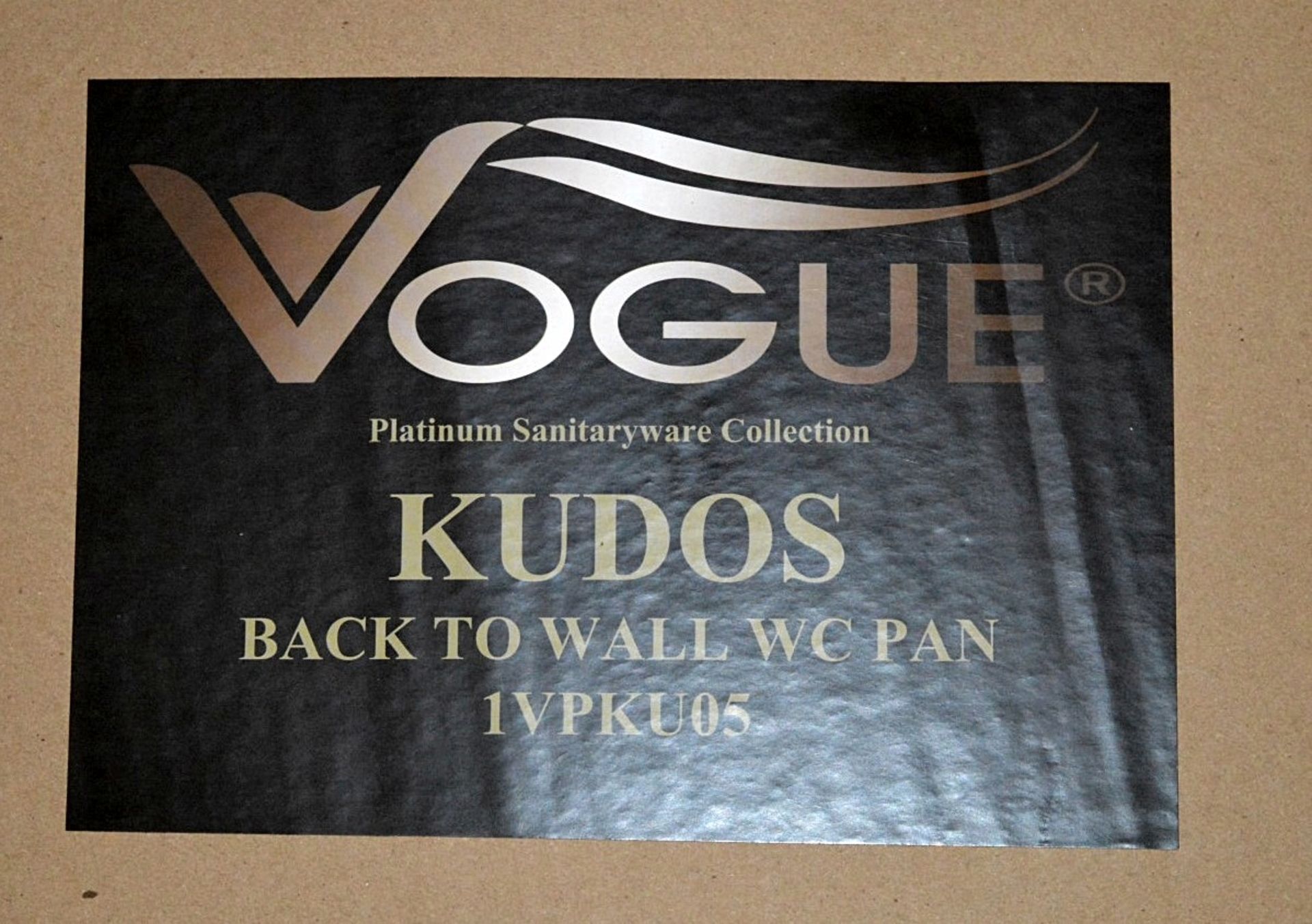 1 x Vogue Bathrooms KUDOS Back to Wall Toilet Pan - Brand New and Boxed - Seat Not Included - High - Image 2 of 2