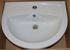 1 x Vogue Bathrooms ZOE Single Tap Hole SEMI RECEESED SINK BASIN - 520mm Width - Brand New Boxed