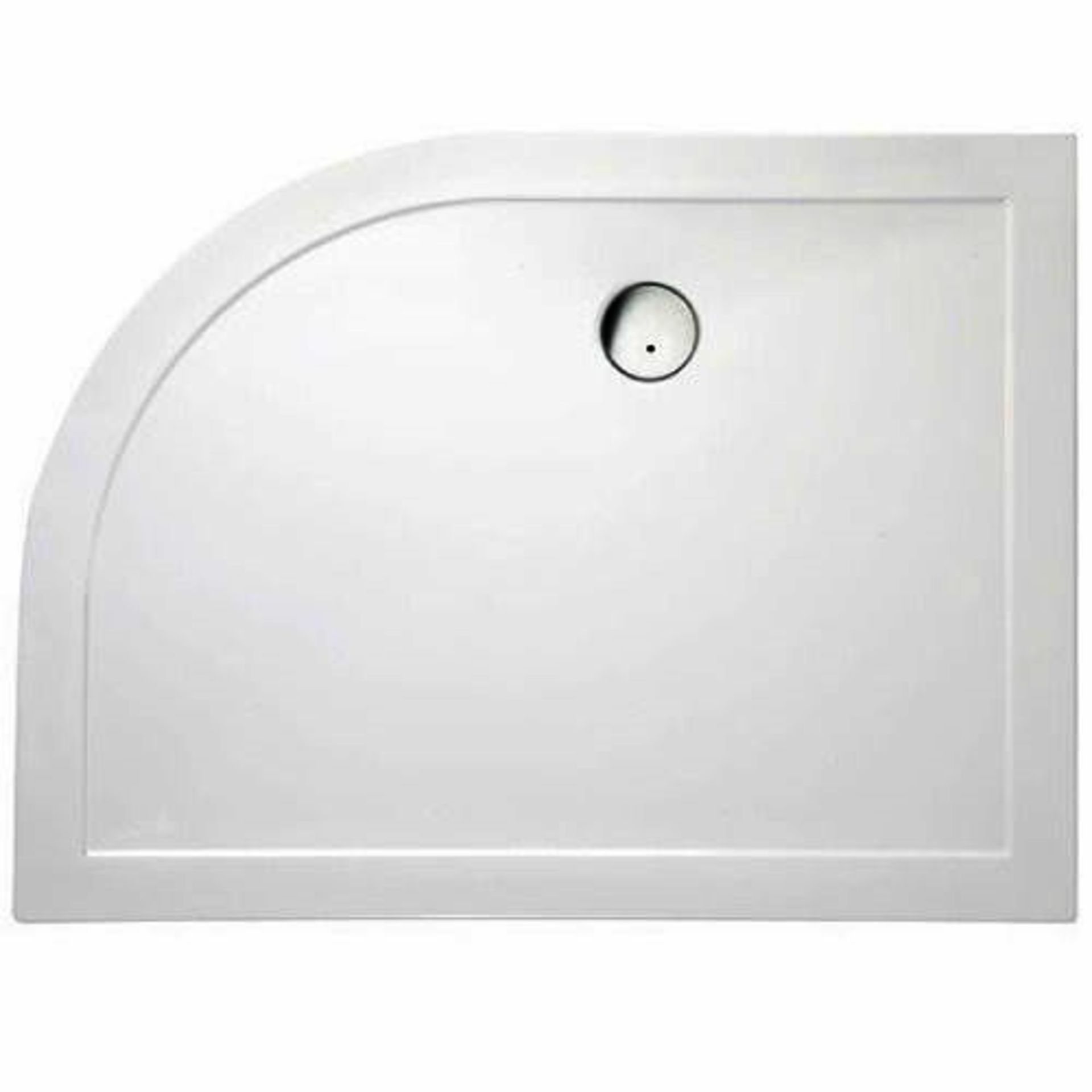 1 x Slimstone Low Profile Offset Right Hand Quad Shower Tray - Vogue Bathroom - Brand New Sealed