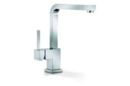 1 x Baumatic AT211CH Solo-Cube Gemoetric Mixer Tap Chrome – NEW & BOXED – CL053 – Location: Bolton