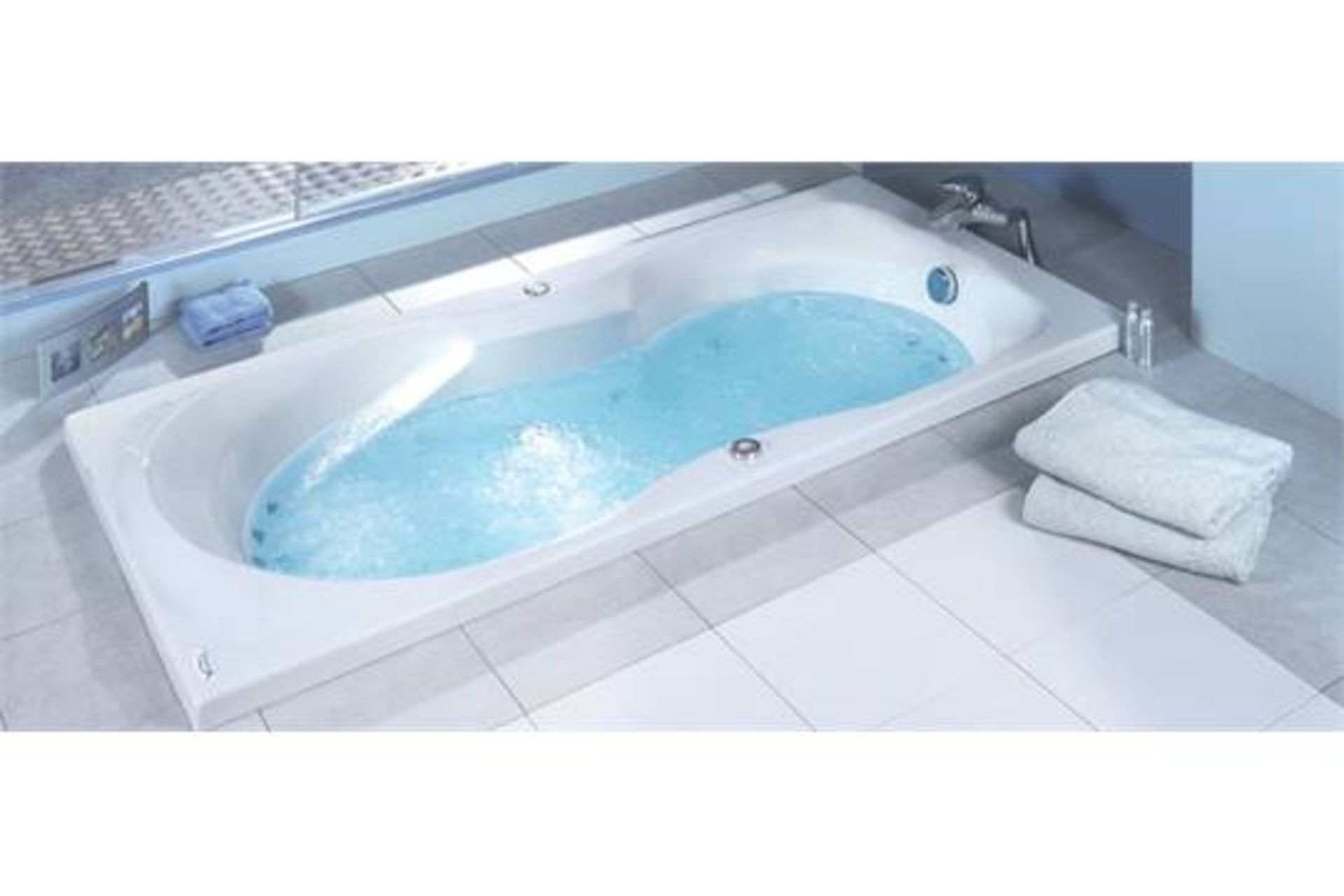 1 x Vogue Bathrooms Sapphire Double Ended Inset Bath Tub - Size: 1800 x 900mm - For The Ultimate