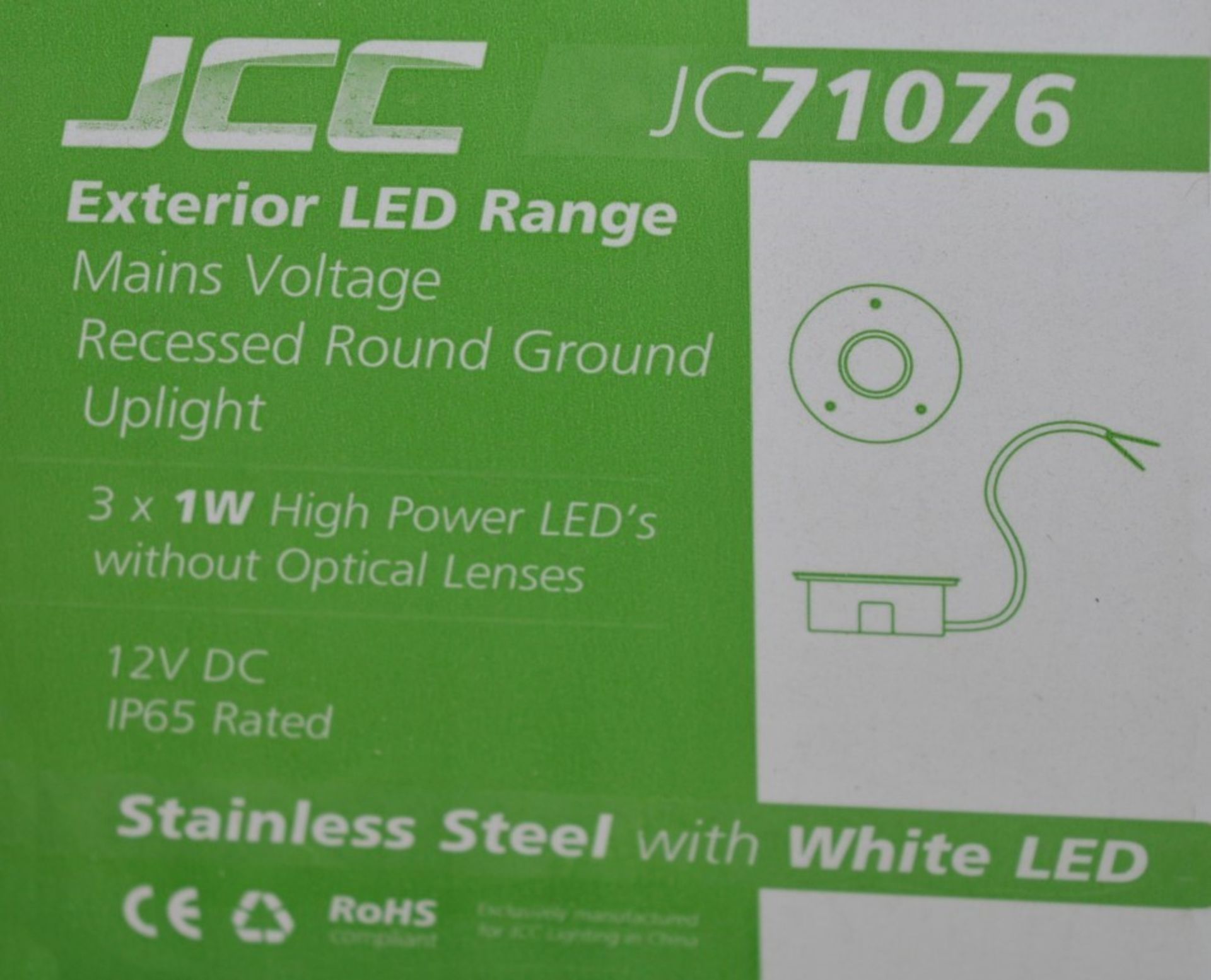 6 x JCC Lighting Exterior LED Mains Voltage Recessed GROUND UPLIGHTS - Ideal For Patios or Decking - - Image 4 of 5