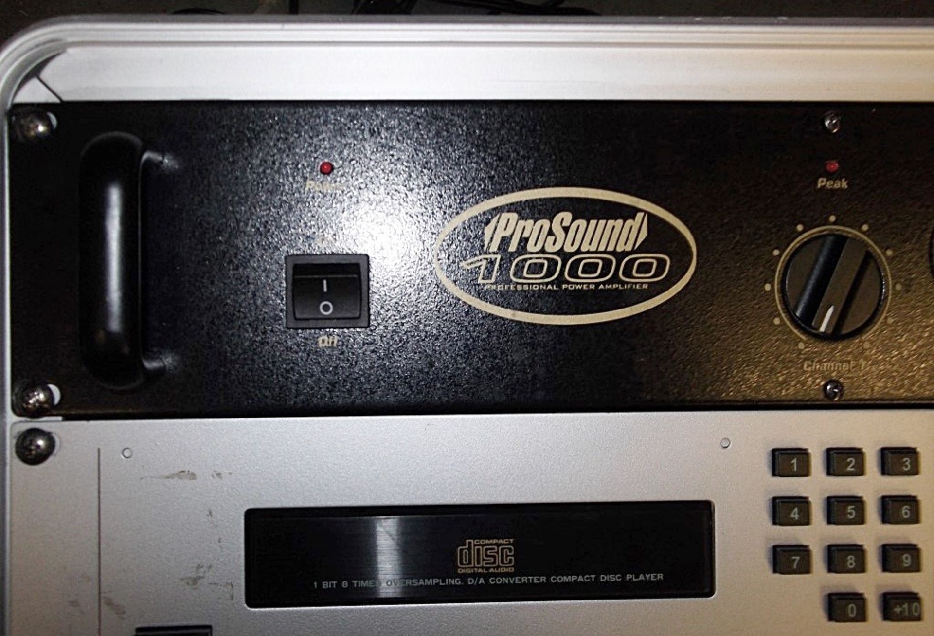 1 x ProSound 1000 - Professional Amplifier With CD Player Built Into Flight Case - Good Working - Image 6 of 11