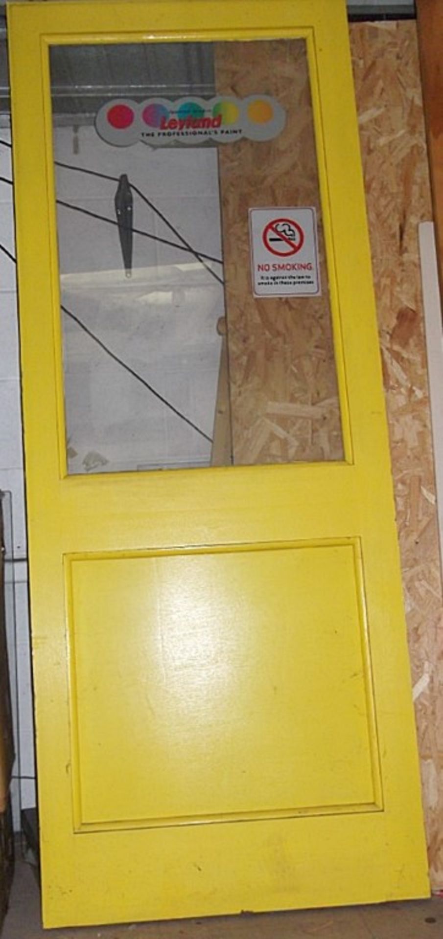 1 x Workshop Door - Pre-owned, Good Condition - 75cm x 198.5cm - Features Bolts Top & Bottom, - Image 2 of 2