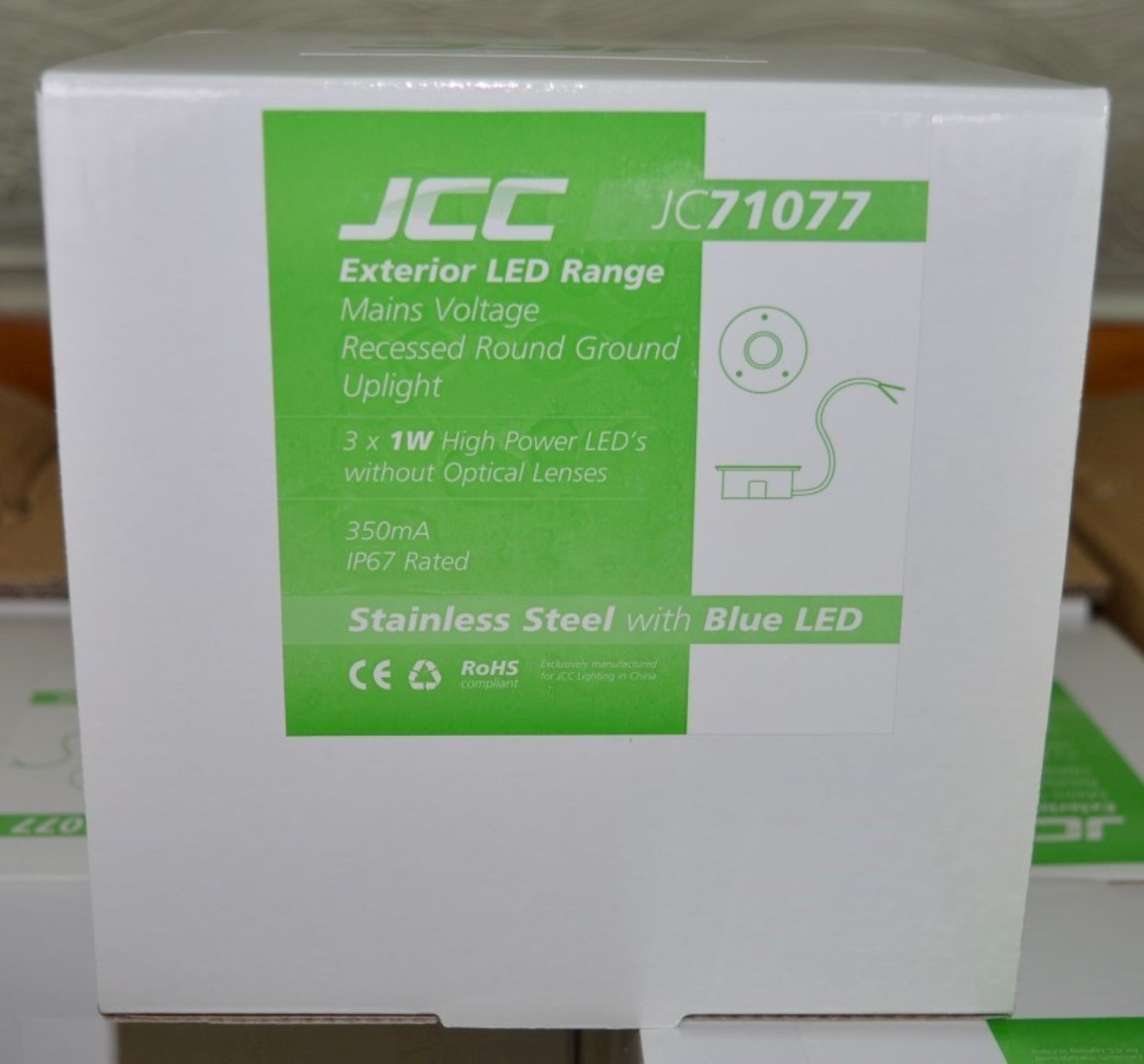 6 x JCC Lighting Exterior LED Mains Voltage Recessed GROUND UPLIGHT Sets - Ideal For Patios or - Image 3 of 5
