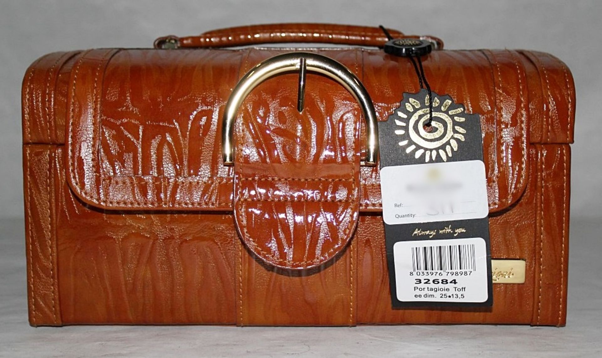 1 x "AB Collezioni" Italian Luxury Jewellery / Vanity Case With Travel Jewellery Wallet (32684) -