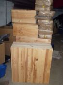 6 x IKEA 2-Door Pine Cabinets With Shelves - All Prebuilt, Unboxed - In Good Condition - 2 Sizes