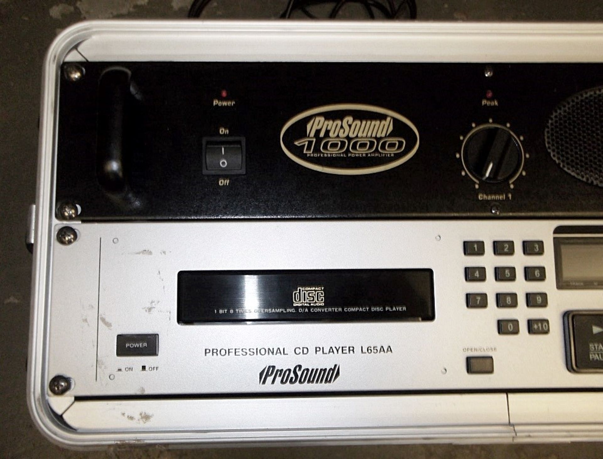 1 x ProSound 1000 - Professional Amplifier With CD Player Built Into Flight Case - Good Working - Image 9 of 11
