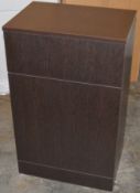 1 x Venizia BTW Toilet Pan Unit in Wenge With Concealed Cistern - 500mm Width - Includes Push Button