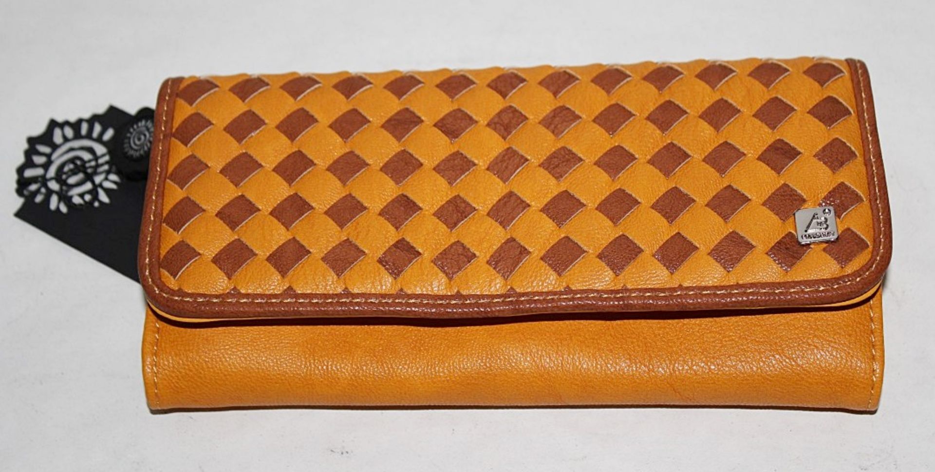 1 x "AB Collezioni" Italian Luxury Patterned Ladies Zip-Up Wallet (33546) - Ref LT143  – Dimensions: