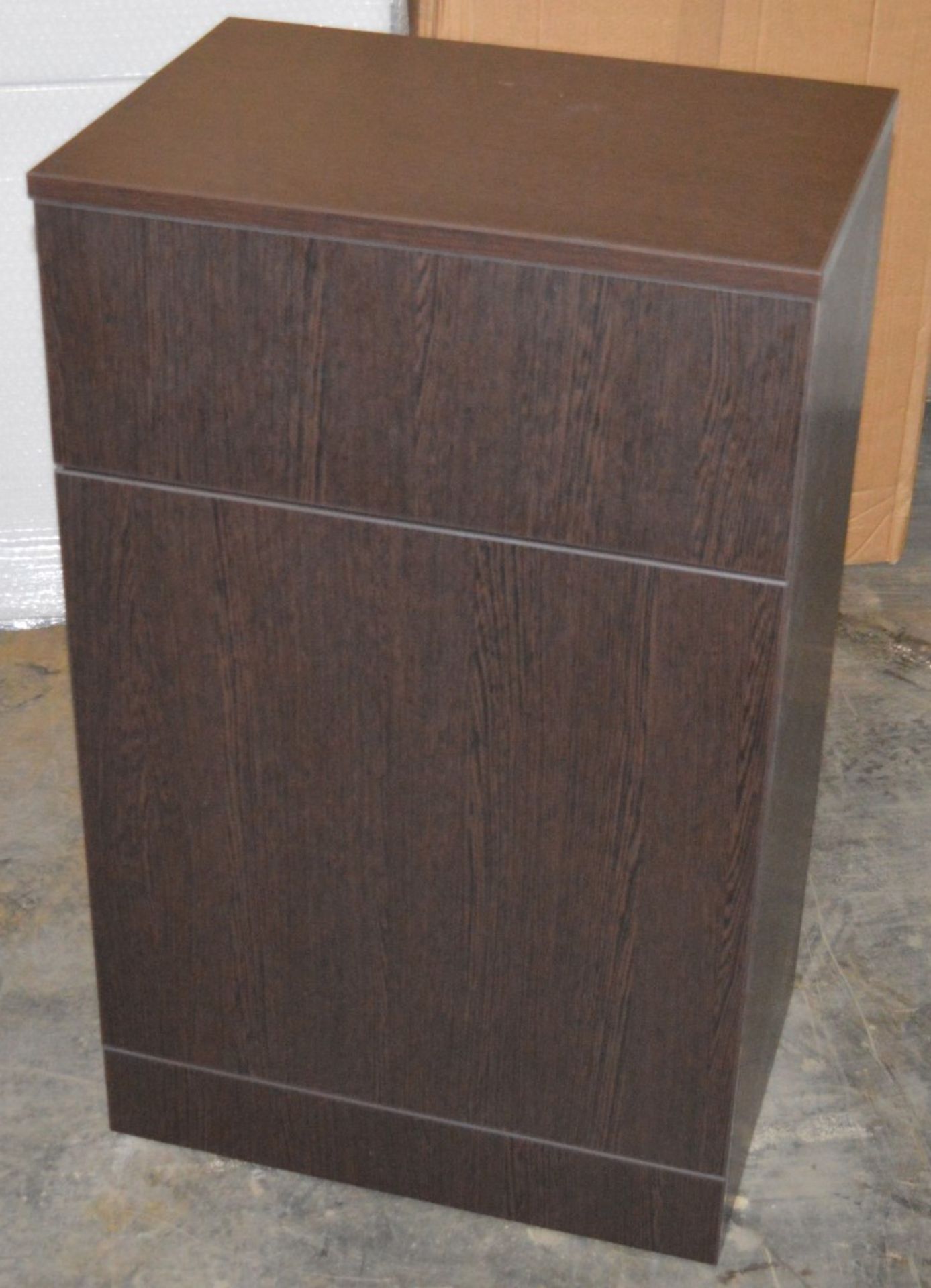 1 x Venizia BTW Toilet Pan Unit in Wenge With Concealed Cistern - 500mm Width - Includes Push Button - Image 5 of 7