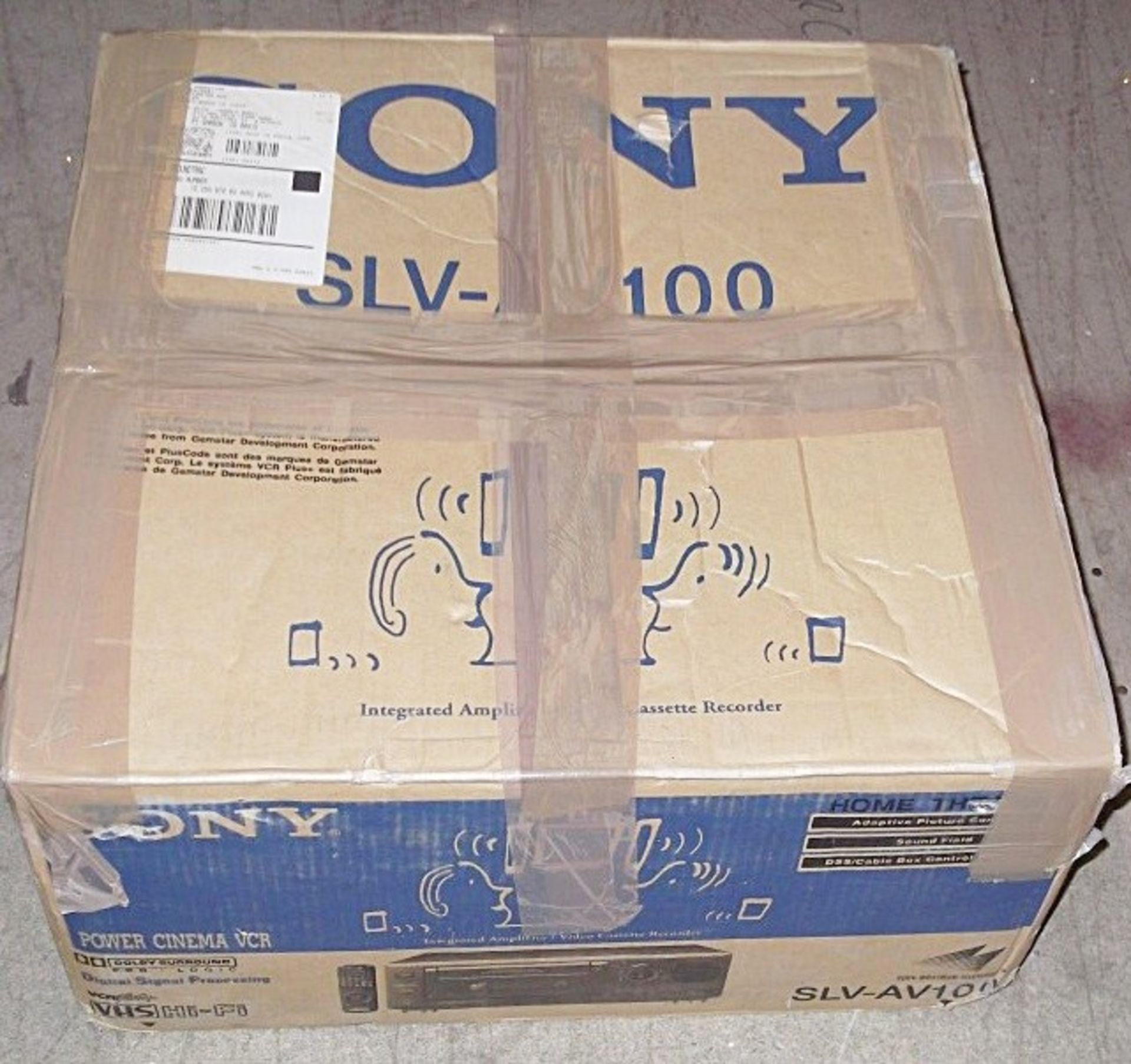 1 x Sony SLV-AV100 - Combination Amplifier, Receiver & VHS - Boxed With Remote - Working Condition - - Image 8 of 8