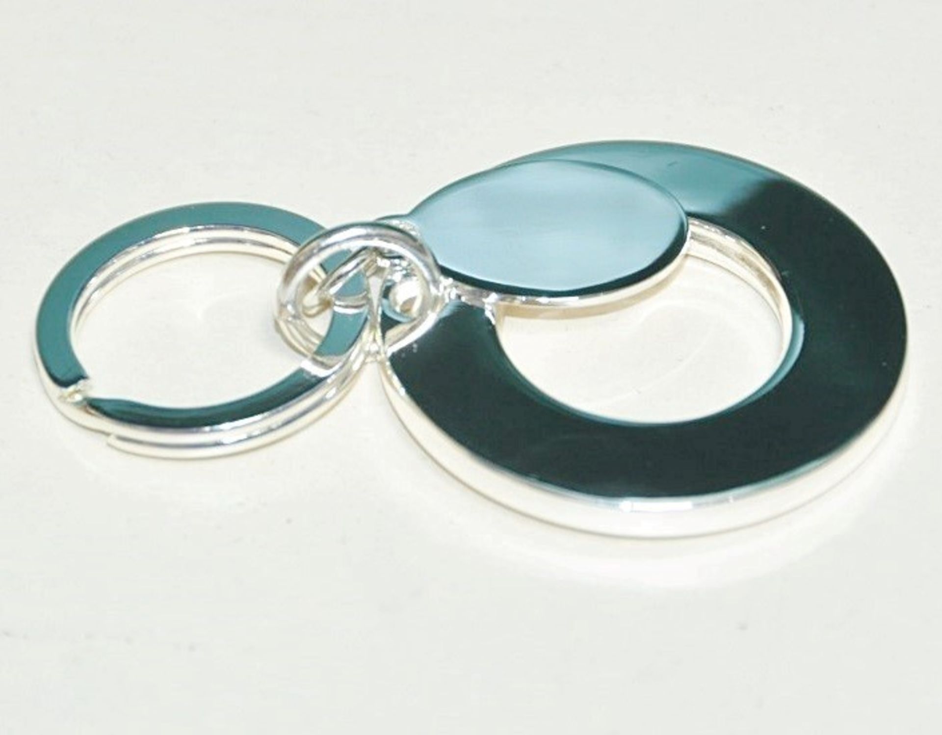 40 x Silver Plated Key Rings By ICE London - Design: SOLAR - MADE WITH "SWAROVSKI¨ ELEMENTS - Luxury - Image 2 of 2