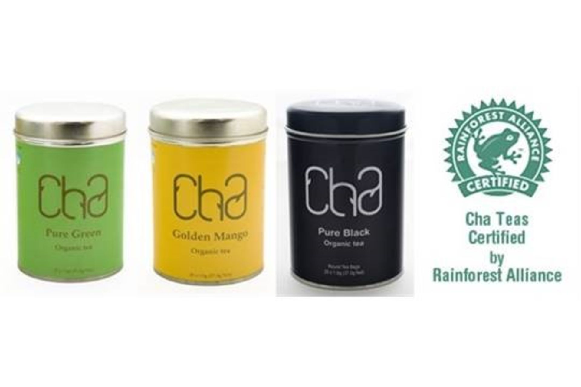 Resale Pallet - 360 x Tins of CHA Organic Tea - PURE BLACK, GOLDEN MANGE AND PURE GREEN - 100% - Image 3 of 3