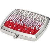 10 x Graduated Princess Compact Mirror - Colour: Red - Ref ICE400114 - CL042 - New & Boxed - Ideal