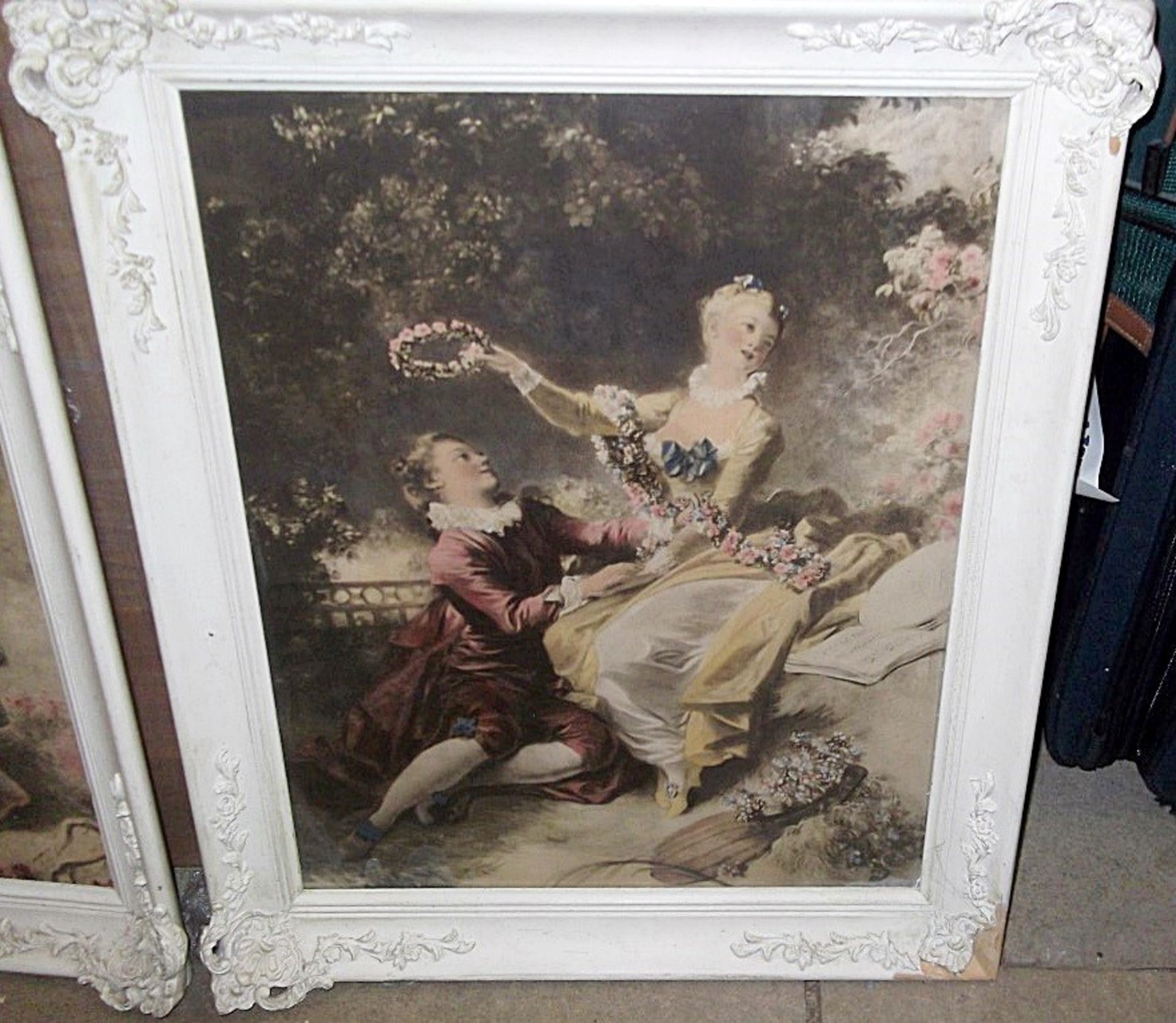 A Pair Of Framed Baroque Art Prints By B&S Creations, New York - Both Very Rare & Charming - Image 7 of 7