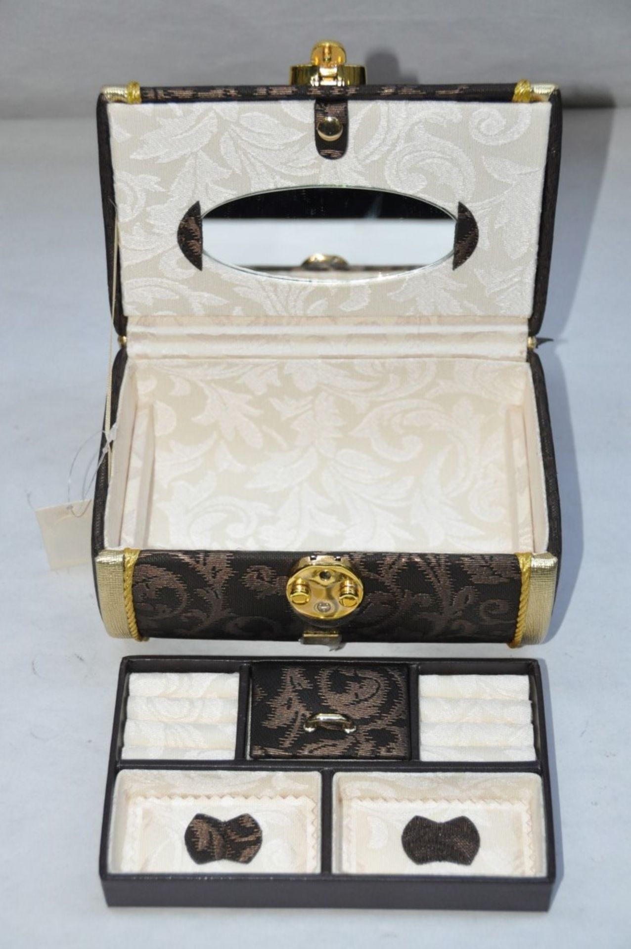1 x "AB Collezioni" Italian Luxury Travelling Jewellery Box (34234M) - Ref LT065 – Lockable, With - Image 4 of 5