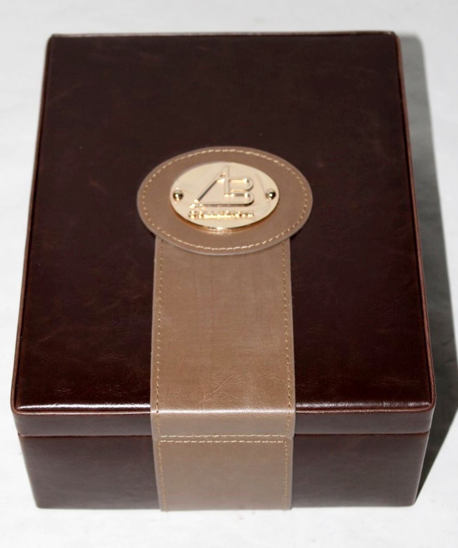 1 x "AB Collezioni" Italian Luxury Watch Box (34043) - Ref LT149  – Genuine Leather With 6 - Image 2 of 4