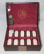 1 x "AB Collezioni" Italian Luxury Brown Leather Watch Case (34040) - Ref LT129 - Dimensions: