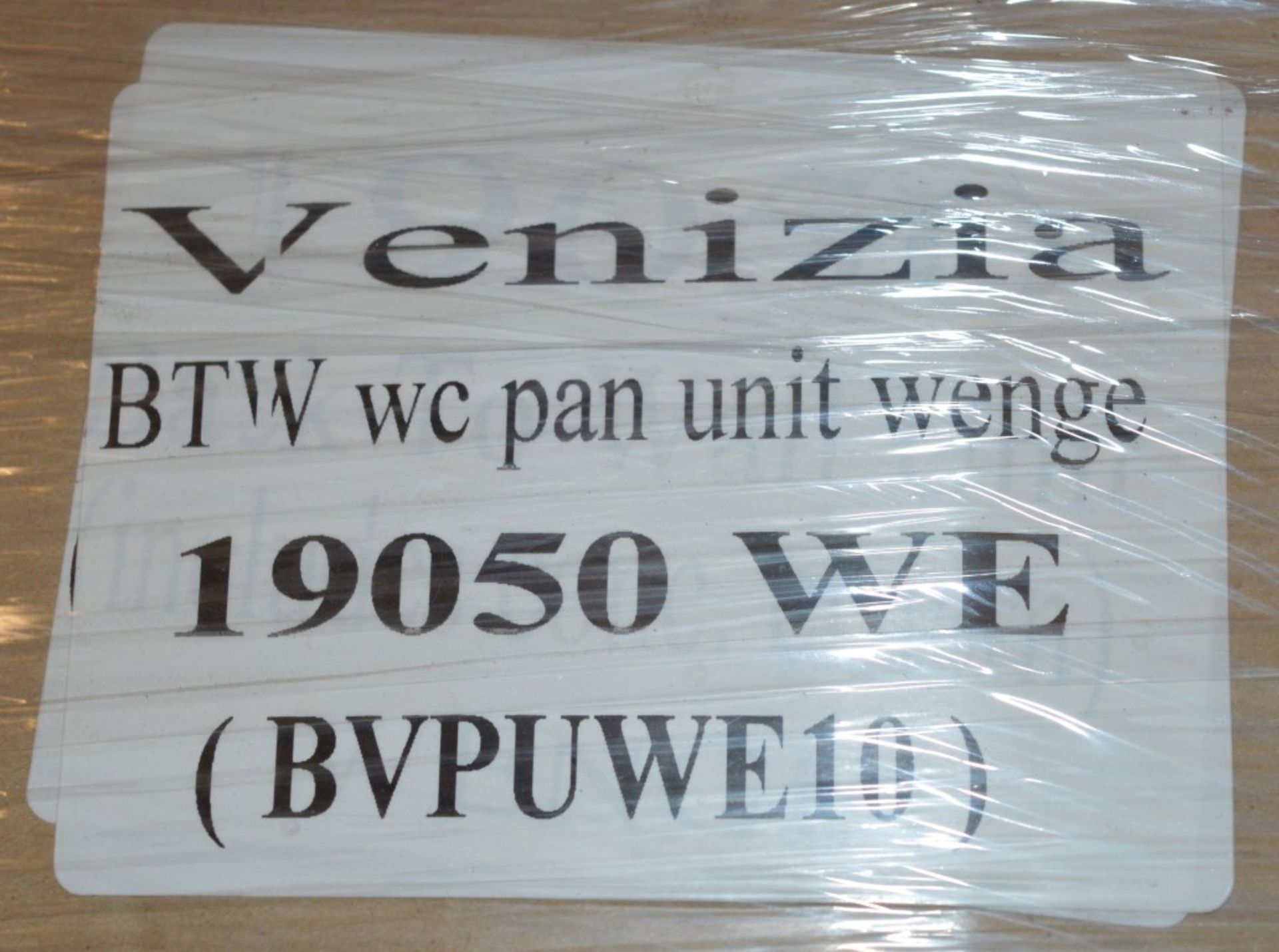 1 x Venizia BTW Toilet Pan Unit in Wenge With Concealed Cistern - 500mm Width - Includes Push Button - Image 2 of 7