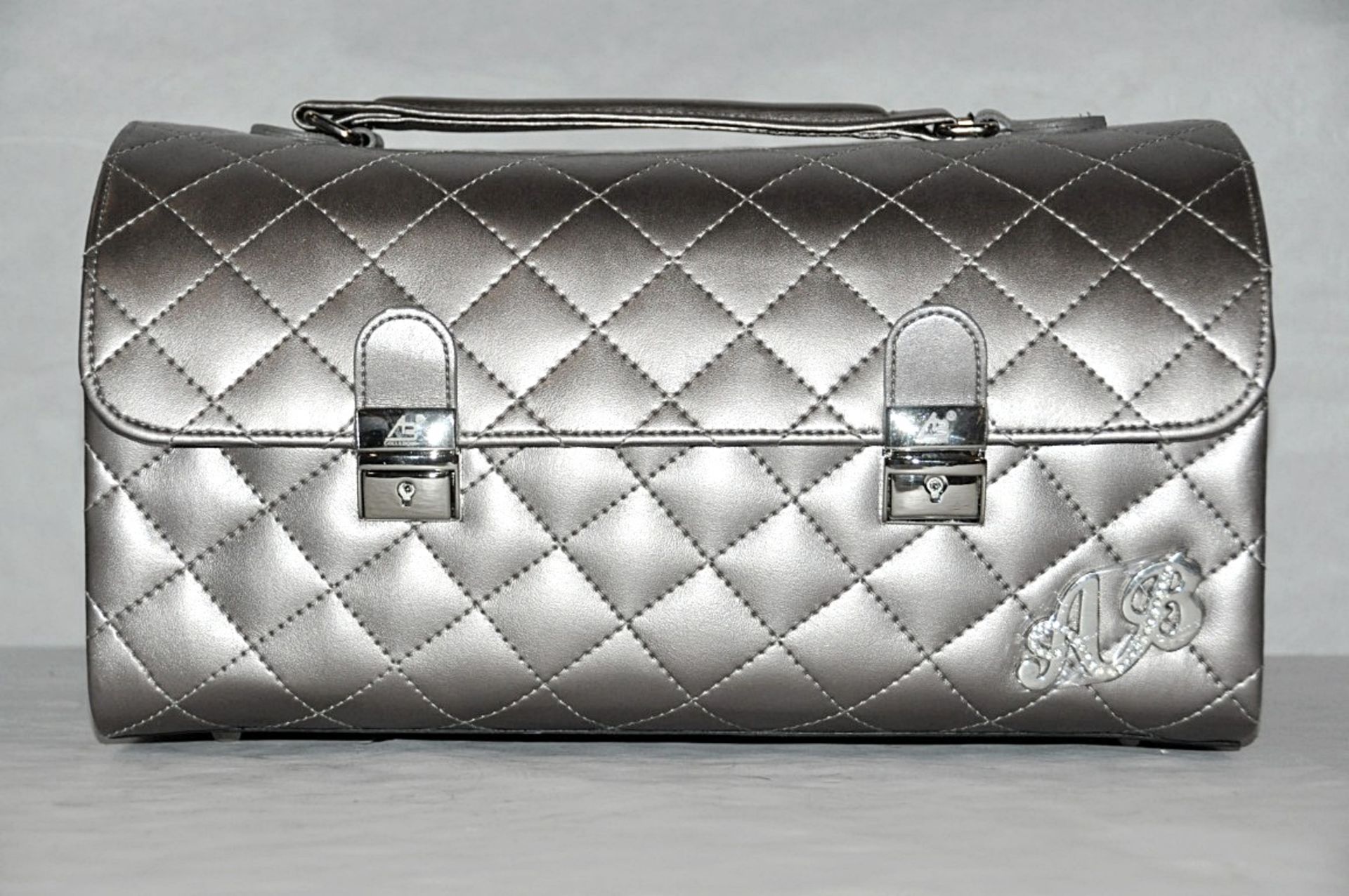 1 x "AB Collezioni" Italian Luxury Jewellery / Vanity Case (33495) - Ref LT110 – Colour: Gun Metal - - Image 3 of 4